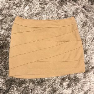 EXPRESS sparkling gold mini Skirt